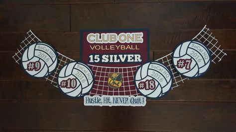 Volleyball door decorations Scrapbook 2024, Volleyball Locker Decorations, Night Volleyball, Volleyball Locker, Game Signs, Volleyball Ideas, Volleyball Senior Night, Sports Theme Classroom, Locker Decorations