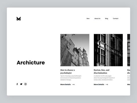 Architectural Website Design, Minimalistic Design Graphic, Architecture Website Design, Website Design Minimalist, Minimalist Website Design, Architecture Website, Ui Portfolio, Interaktives Design, Architect Studio