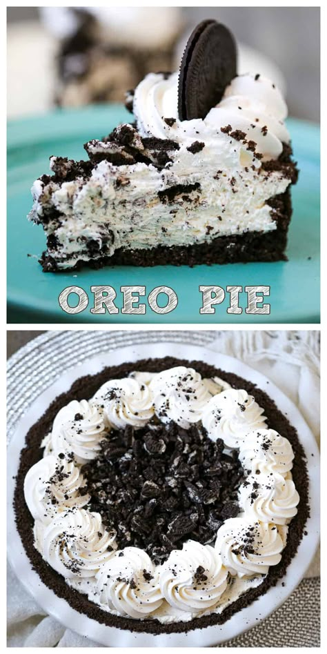 Oreo Creme Pie, Cookies N Cream Pie, Oreo Dessert Pie, Oreo Pie Recipe No Bake, Oreo Tacos Recipe, Oreo Cookie Pie Recipe, Desserts Using Oreo Cookies, Easy Oreo Desserts, Easy Oreo Pie