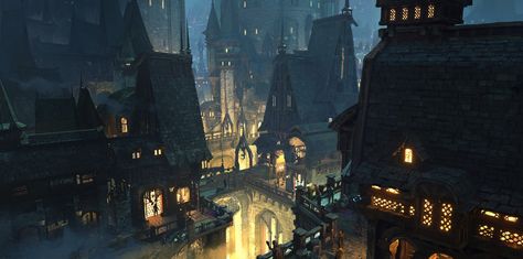 ArtStation - 画 Environment Painting, Landscape Concept, Scene Art, Fantasy City, Fantasy Castle, Matte Painting, Fantasy Art Landscapes, Environment Design, Environment Concept Art