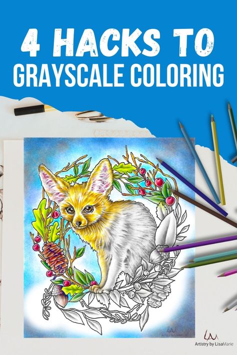 Shading Colored Pencils, How To Color Grayscale, Greyscale Coloring Pages Free Printable, Completed Coloring Pages, Grayscale Coloring Books Free, Free Grayscale Coloring Pages, Finished Coloring Pages For Adults, Hard Coloring Pages, Colouring Tips