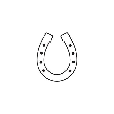 Horse Shoe Outline, Horse Shoe Drawing, Shoe Outline, Horseshoe Embroidery, Layer Cut, Shoes Drawing, Hat Embroidery, Horse Shoe, Embroidery