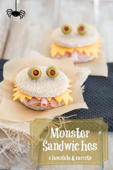 10 Fun Kids Lunch and Snack Ideas - No more boring lunches! | www.settingforfour.com Halloween Lunch Ideas, Mac And Cheese Muffins, Halloween Sandwiches, Halloween Fingerfood, Creative School Lunches, Fun Kid Lunch, Menu Halloween, Recetas Halloween, Halloween Lunch