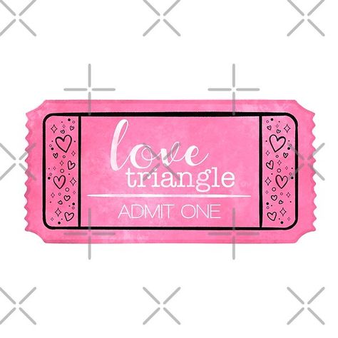 Romance Book Trope Ticket - Love Triangle by serafineaandd | Redbubble Romance Book Tropes, Book Tropes, Bookish Art, Admit One Ticket, Love Triangle, The Carnival, Admit One, Journal Gift, Anime Music