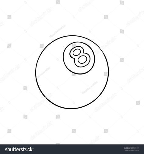 Pool eight ball hand drawn outline doodle icon. Billiard competition, recreation, pool game object concept. Vector sketch illustration for print, web, mobile and infographics on white background. #Ad , #Affiliate, #Billiard#icon#competition#pool 8 Ball Tattoo Outline, Eight Ball Drawing, Pool Ball Drawing, 8ball Drawing, Billiard Ball Tattoo, 8 Ball Sketch, Billiard Drawing, 8 Ball Tattoo Design, Billiard Tattoo