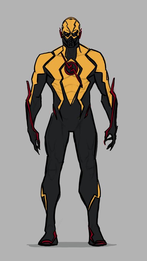 Reverse Flash Redesign, Speedster Suit Designs Oc, Reverse Flash Suit, Speedster Suit Designs, Speedster Oc, Superhero Redesign, Batman And Robin Cartoon, Flash Reverso, Ragnarok Anime