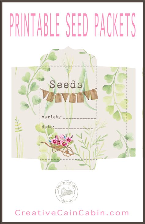 Diy Seed Packets, Seed Packet Template, Flower Seeds Packets, Seed Packaging, Already Gone, Paper Plants, Seed Saving, Garden Journal, School Garden