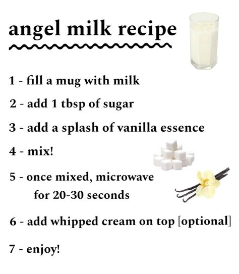 angel milk easy recipe #recipe #milk #easyrecipesforbeginners Angel Milk Recipe, Angel Milk Recipe Little, Space Recipes, Angel Milk, Recipe Using Milk, To Do At Sleepovers, Age Dreaming, Lil Space, Space Quotes