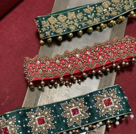 Work Belts For Women Saree, Cloth Hip Belt For Saree, Hip Belt For Saree, Aari Belt, Belt For Saree, Cloth Belts, Embroidery Belt, Saree With Belt, Thread Bangles Design