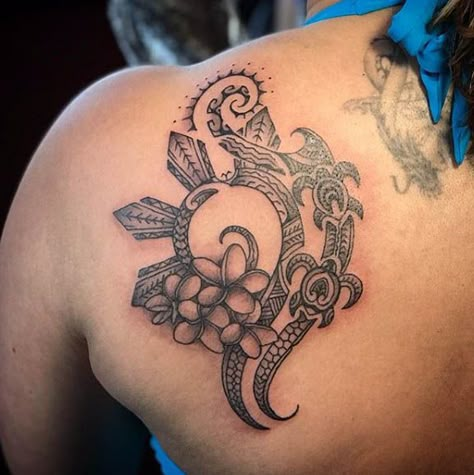 Tattoos By Kalin Mier » Kulture Tattoo Kollective Traditional Filipino Tattoo, Polynesian Tattoos Women, Turtle Tattoo Designs, Tarot Tattoo, Filipino Tattoos, Chic Tattoo, Polynesian Tattoo Designs, Forarm Tattoos, Black Girls With Tattoos