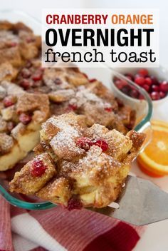 Overnight French Toast Recipe, Sweet French Toast, Stuffed French Toast Cream Cheese, Delicious French Toast, French Toast Casserole Overnight, Pinterest Food, Cranberry Orange Bread, Overnight French Toast, French Toast Breakfast