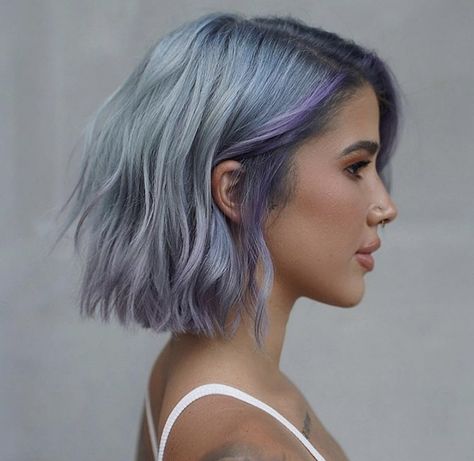 Lavender Bob, Edgy Bob Hairstyles, Choppy Bob Haircuts, Look Festival, Edgy Haircuts, Bob Hairstyles For Thick, Choppy Bob, Choppy Bob Hairstyles, Lob Haircut