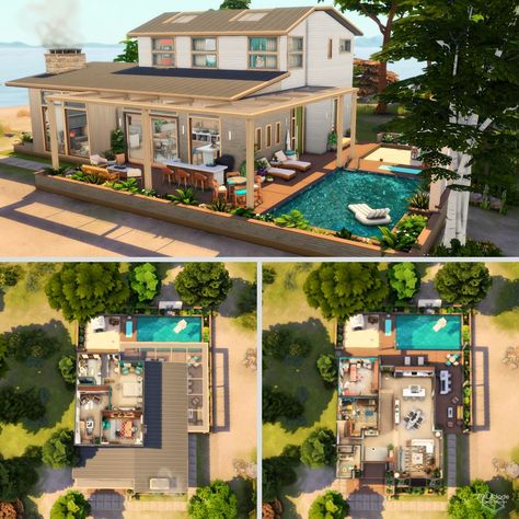 Amazing Sims 4 Houses, Sims Modern Mansion Floor Plans, Sims 4 50x50 House Plan, The Sims 4 Gallery Houses, Sims 4 One Floor House, The Sims Floor Plans, Sims 4 Midcentury House, Midcentury Modern Sims 4, Sims 4 House Plans Modern