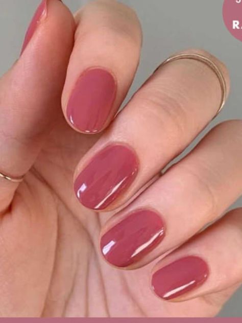 Best Fall Nail Colors, Fall Nail Color, Kutek Disney, Unghie Sfumate, Plain Nails, Hello Nails, Short Gel Nails, Subtle Nails, Simple Gel Nails