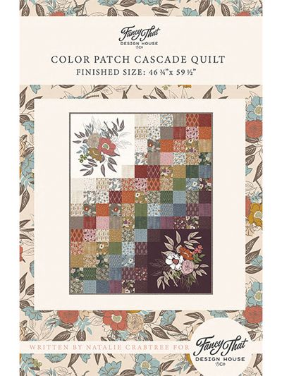 Slow Stroll Color Patch Cascade Quilt Pattern Cascade Quilt, Thimble Blossoms, Layer Cake Quilts, Quilt Backing, Hobbies Creative, Design Moda, Primitive Gatherings, How To Finish A Quilt, Fox Design