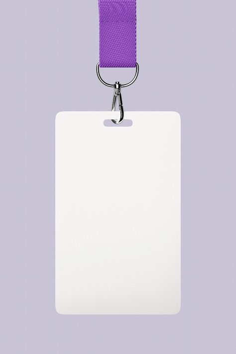 Lanyard Template Blank, Id Card Png, Cute Purple Icons, Netflix Template, Graphic Designer Business Card, Id Template, Blank Id Cards, School Elements, Purple Vector