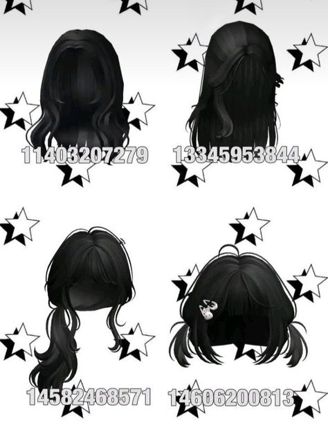 Brookhaven Codes Hair Black, Id Brookhaven Hair, Brookhaven Codes Face, Berry Avenue Black Hair Codes, Roblox Body Codes, Black Hair Codes, Id Brookhaven, Black Hair Id Roblox, Roblox Ids