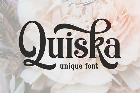 Quiska font by Bangkit Tri Setiadi  http://www.fontriver.com/font/quiska/  #retro #fonts #design #webdesign #typography #type #lettering #ttf #fancy #font #typeface #artwork Unique Font, 1001 Fonts, Font Combinations, Personal Aesthetic, Commercial Fonts, Creative Fonts, Modern Typography, Retro Font, Unique Fonts