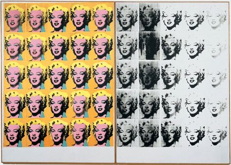 andy warhol marilyn diptych Andy Warhol Marilyn, Kara Walker, Pop Art Artists, René Magritte, Norman Foster, Jeff Koons, Whitney Museum, Balloon Dog, Tate Modern