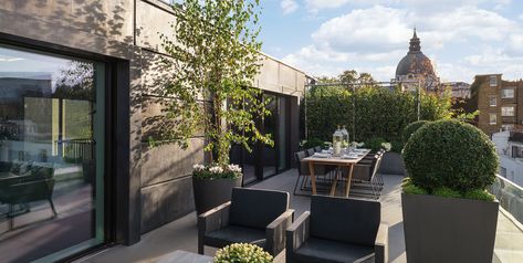 Small Penthouse Ideas, Rooftop Terrace Design Penthouses, Penthouse Terrace Ideas, Penthouse Patio, Small Penthouse, Penthouse Garden, Terrace Lounge, Penthouse Ideas, Penthouse Terrace