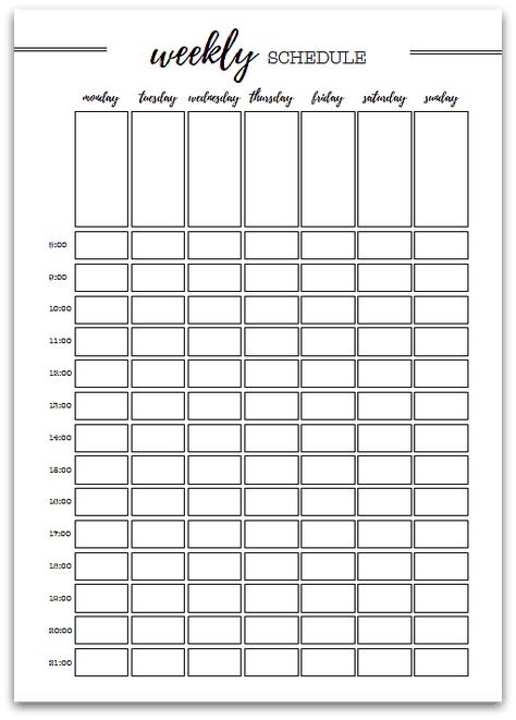 Weekly schedule from the Productivity Planner Cleaning Rota, Tidying Tips, Cleaning Contracts, House Schedule, Routine Printable, Planner Habit Tracker, Check Lists, Cleaning Schedule Printable, Clean House Schedule