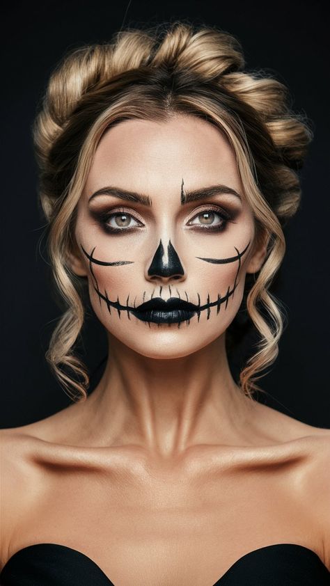 Unleash your creativity with free Halloween makeup ideas that are perfect for any costume. From spooky to stunning, these designs are easy to replicate. Click for inspiration and start planning your look today! Fantasy Look, Phoenix Makeup, Pale Foundation, Unicorn With Rainbow, Black Face Paint, Metallic Nails Design, White Face Paint, Creative Costume, Watercolor Floral Wallpaper