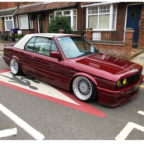 Bmw Stance, Bmw E30 Convertible, Bmw E30 325, E30 Convertible, E30 Bmw, Bmw Convertible, Bmw E28, Lowrider Trucks, Bmw E30 M3