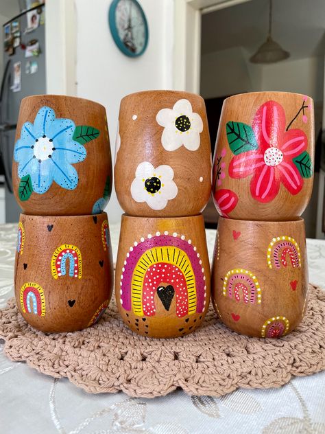 Garden Poles, Painted Pots Diy, Happy 30th, Mexican Party, Painted Pots, Art