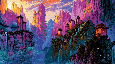 Pixel art: 34 retro examples | Creative Bloq Pixel Art Gif, 3d Pokemon, Pixel Art Landscape, 8 Bit Art, Vaporwave Wallpaper, Pixel Art Background, Pixel Art Tutorial, Arte 8 Bits, 8bit Art