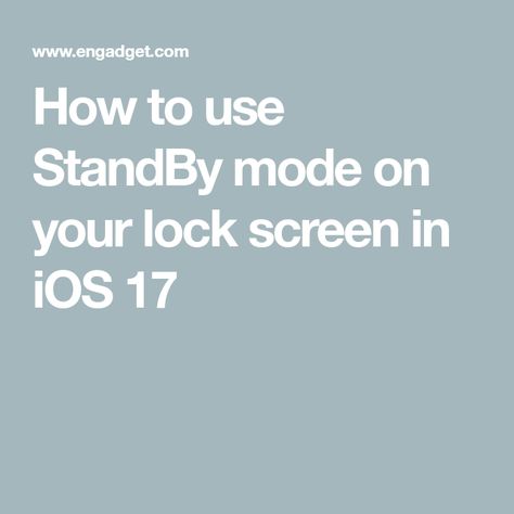 How to use StandBy mode on your lock screen in iOS 17 Standby Mode, Iphone Features, Ios 17, Old Phone, Party Apps, Face Id, Charging Dock, Lock Screen, Being Used