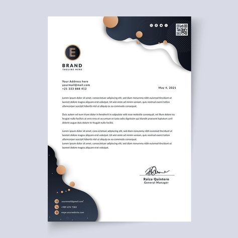 Letterheads Business Design, Letterhead Design Branding, Letterhead Designs, Letterhead Design Inspiration, Letterhead Examples, Professional Letterhead Template, Letterhead Logo, Travel Brochure Design, Free Letterhead Templates