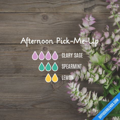 Afternoon Pick-Me-Up - Essential Oil Diffuser Blend Petitgrain Essential Oil, Essential Oil Combinations, Essential Oil Diffuser Blends Recipes, Young Living Essential Oils Recipes, Essential Oil Diffuser Recipes, Oil Diffuser Recipes, Essential Oil Mixes, Essential Oil Blends Recipes, Diffuser Blend