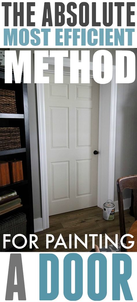 Best Way To Paint 6 Panel Doors, How To Repaint Doors, Diy Painting Doors Interior, Diy Paint Door Interiors, Paint A Door How To, Repaint Interior Doors, How To Paint 6 Panel Interior Doors, Repainting Doors And Trim, Best Way To Paint Interior Doors