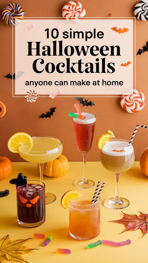 "Get ready for a hauntingly good time with these 10 Simple Halloween Cocktails that anyone can make at home! From spooky cocktails to easy Halloween drinks, these festive drink ideas are perfect for your Halloween party. Impress your guests with these delicious homemade Halloween beverages and enjoy a night filled with fun and flavor. Discover the ultimate Halloween party recipes that will make your celebration unforgettable!" Simple Halloween Cocktails, Easy Halloween Drinks, Halloween Cocktails Recipes, Halloween Beverages, Easy Halloween Cocktails, Halloween Party Recipes, Spooky Cocktails, Halloween Cocktail Party, Fun Party Drinks