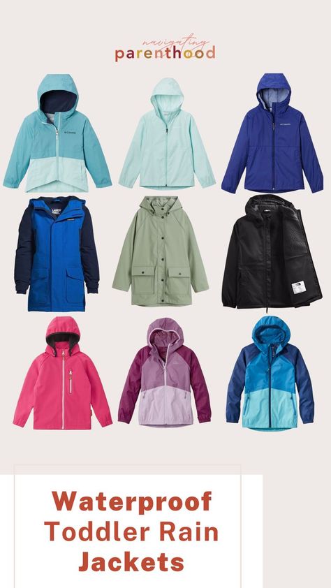 Shop the best waterproof raincoats for toddlers in 2022! This list of waterproof rain jackets for toddlers is packed with nine of the best top rated rain jackets for toddlers of 2022 Toddler Raincoat, Raincoat Kids, Waterproof Rain Jacket, Best Top, Child Development, New Parents, Nice Tops, Top Rated, Lands End