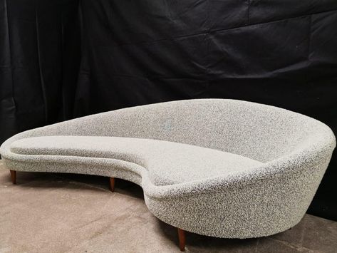 Italian round shape sofa, 1980s | #135736 Italy Interior, L Shape Sofa Set, Vintage Leather Sofa, Wool Sofa, Couches For Sale, Hanging Floor Lamp, Memphis Milano, L Shape Sofa, Teak Sofa