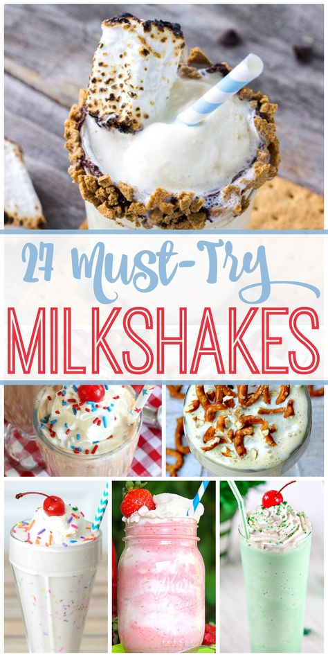 Share Tweet Pin Mail Yum! Take a peek at these absolutely must try milkshake recipes. We’ve got a roundup to inspire you to get ... At Home Milkshake Recipes, Cool Milkshake Ideas, Types Of Milkshakes, Copycat Milkshake Recipes, Creative Milkshake Ideas, Milkshake Flavor Ideas, Gourmet Milkshake Ideas, Milkshake Flavors List, Milkshake Recipes Easy