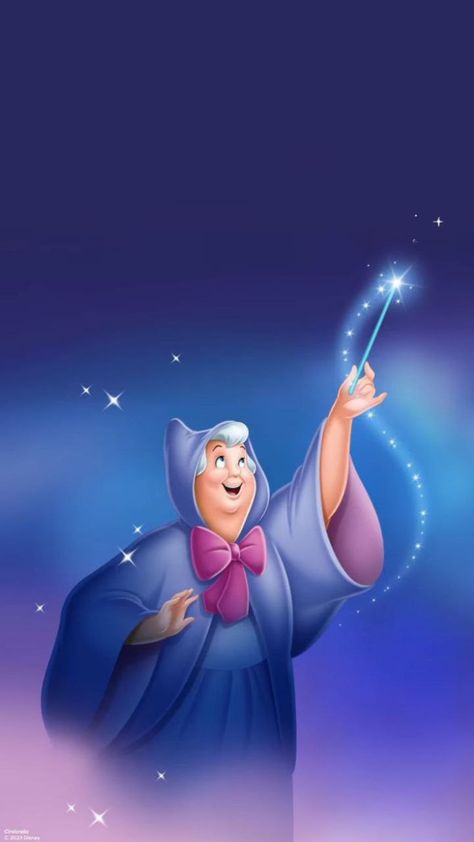 Fairy Godmother Wallpaper, Cinderella Wallpaper Iphone, Cinderella Godmother, Fairy Godmother Cinderella, Disney Princess Background, Disney Cinderella Movie, Cinderella Cartoon, Cinderella Wallpaper, Cinderella Fairy Godmother