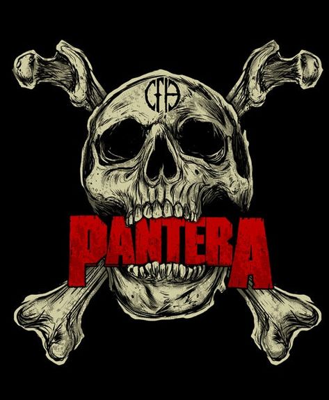 Genres: Groove metal; thrash metal; heavy metal; glam metal (early) Pantera Poster, Pantera Logo, Pantera Band, Arte Heavy Metal, Phil Anselmo, Metal Band Logos, Metal Drawing, Rock Poster Art, Band Tattoos