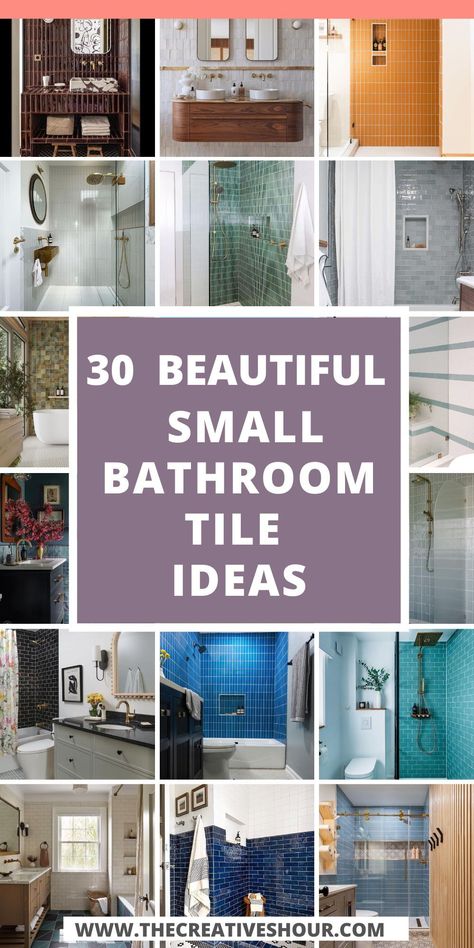 Unlock the potential of your small bathroom with versatile wall and floor tile ideas. Explore modern, farmhouse, and grey tile options to create a stylish and functional space. Get inspired to design your dream small bathroom! Small Bathroom With Tiles On Wall, Tiled Bathrooms Walls, Bathroom Remodel For Small Spaces, Tile Bathroom Walls With Tub, Tile Ideas Around Bathtub, Wall Tiles Bathroom Ideas, Design Small Bathroom Ideas, Small Bathroom Large Tile Ideas, Bathtub Tiles Ideas