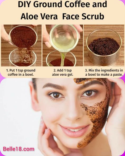 Fair Glowing Skin, Xare, Aloe Vera For Face, Beauty Regime, Beauty Tips For Skin, Coffee Powder, Aloe Vera Gel, Face Scrub, Face Skin