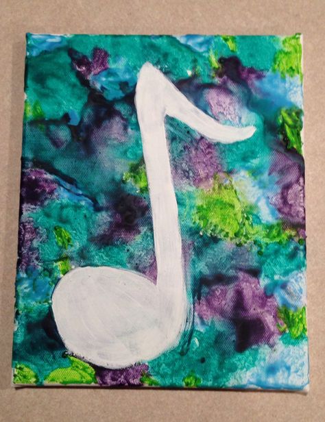 Melted crayon art music note Music Note Crafts Preschool, Toddler Music Crafts, Music Art For Preschool, Music Art Projects For Preschool, Music Note Craft, Music Art For Toddlers, Music Art Activities Preschool, Music Crafts For Preschoolers, Preschool Music Crafts