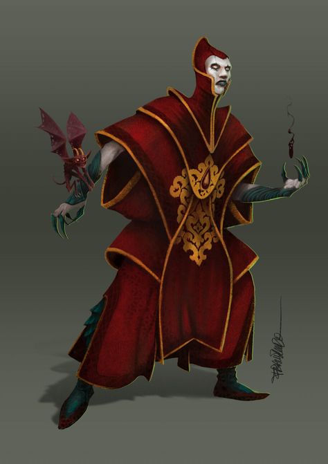 ArtStation - Evil Red wizard, Francisco Iglesias Periañez Evil Wizard Character Design, Red Wizard, Red Mage, Evil Wizard, Summer Book, Pet Ideas, Summer Books, Character Ideas, Dream Team