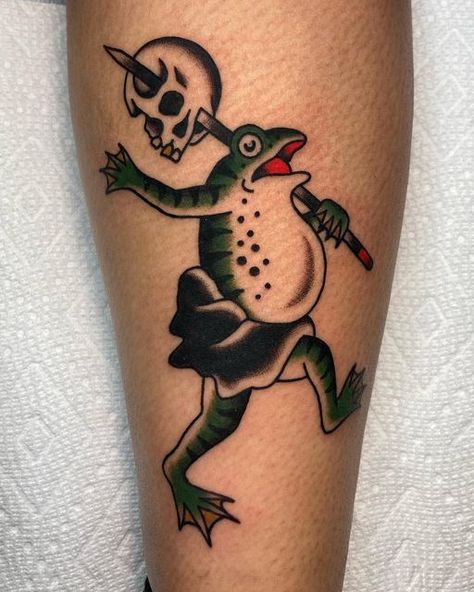 Frog Skull Tattoo, Traditional Japanese Frog Tattoo, Scorpion And Frog Tattoo, Traditional Frog Tattoo Flash, Boxing Frog Tattoo, Traditional Toad Tattoo, Trad Frog Tattoo, Frog Japanese Tattoo, Old School Frog Tattoo