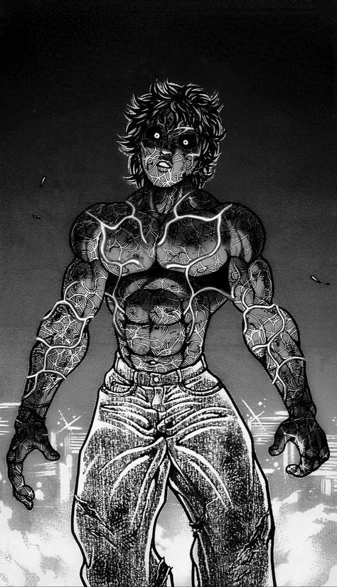 Baki Manga Panels, Baki Pfp, Baki Hanma Manga, Kengan Ashura Wallpaper, Baki Aesthetic, Baki Manga, Martial Arts Manga, Men Fade Haircut Short, Male Body Drawing