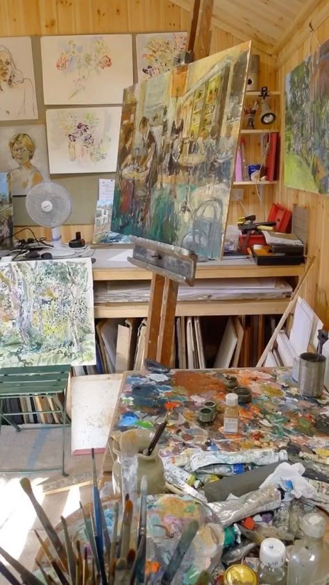 Art Studio Room, Artsy Aesthetic, Artist Aesthetic, Dream Art, Art Plastique, Art Room, Life Art, Aesthetic Art, Van Gogh