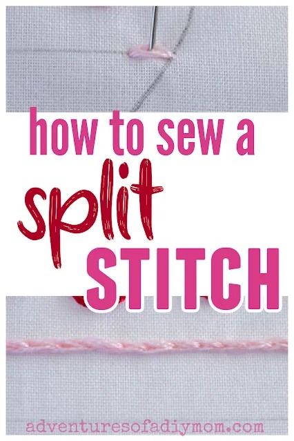 How to sew a split stitch. You've got to try this embroidery stitch. Split Stitch Embroidery, Diy Mom, Split Stitch, Ith Machine Embroidery, Basic Embroidery, Birds Embroidery Designs, Needlework Crafts, Embroidery Stitch, Basic Embroidery Stitches