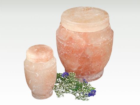 These alluring Himalayan-salt biodegradable urns are individually hand crafted… Mortuary Science, Final Wishes, Sea Ideas, Himalayan Rock Salt, Ashes To Ashes, Wooden Urn, Ceramic Urn, Ashes Jewelry, Rock Salt