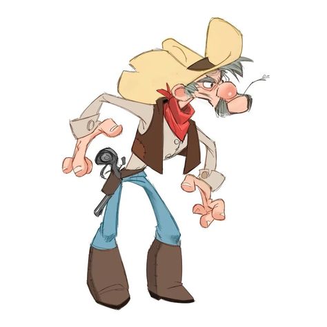 Cowboy Character Design, Cowboy Character, Western Wild, Artist Instagram, Cute Cottage, Character Sketches, Man Character, Photoshop Art, Cow Boy