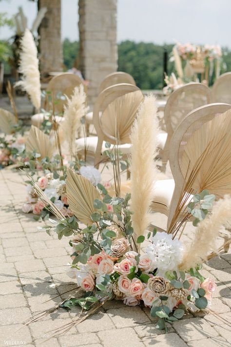 Boho Brilliance With South Asian Touches ~ WedLuxe Media Boho Wedding Theme, Thanksgiving Weekend, Wedding Shower Decorations, Outdoor Wedding Inspiration, Grass Wedding, Wedding Ceremony Flowers, Boho Chic Wedding, Boho Wedding Decorations, Vintage Wedding Decorations